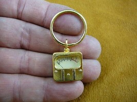 (M-328-B) gold AUDIO Weston VU METER Voltage KEYCHAIN ring JEWELRY key c... - £17.07 GBP