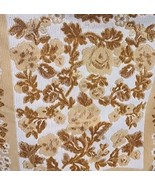 Cannon Mills Beige White Brown Floral Jacquard Bath and Face Towels - $50.57 CAD