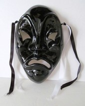 Mardi Gras New Orl EAN S &#39;83 Ceramic Mask Signed By TONY- 8&quot;L X 5 3/8 W&quot; Vintage - £31.02 GBP