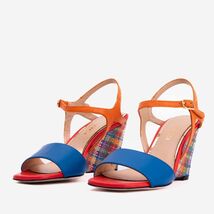 The Mosaic Multicolor Wedge Heel Leather Women Sandal image 2