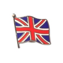 Union Jack on Pole Flag Pin Badge  - $245.64 MXN