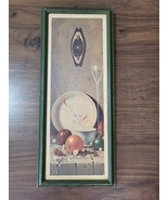 VINTAGE WALL ART HANGING PROBABALY 1950-1960s 17&quot; X 7&quot; GREAT CONDITION - €17,20 EUR