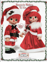 Precious Moments Raggedy Ann &amp; Andy Christmas Doll 12&quot; Raggedy Wishes To... - £54.92 GBP