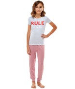 Roudelain Big Girls Mommy &amp; Me T-Shirt &amp; Jogger Pants Pajama Set, X-Large - £25.94 GBP