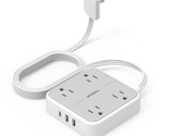 Flat Extension Cord 10 Ft, Ultra Thin Power Strip Under Carpet With 3 Us... - $42.99