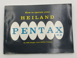 Heiland Pentax H-2 Camera Owners Manual Instruction Reference Operators Vintage - £9.83 GBP