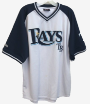 $12 Tampa Bay Rays MLB White Blue Stitched Vintage 90s Pullover Jersey XL - £13.27 GBP