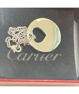 Cartier heart round key ring silver Chain Ring Bag Charm Pendant top 3cm - $95.22