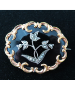 Victorian Mourning Brooch Gold Filled Woven Hair Pre 1898 C Catch Tube H... - $3,763.16 MXN