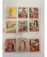 1933 Goudey Indian gum cards original set of 9 VGUC - $95.00