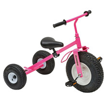 BIG KIDS PRETTY PINK TRICYCLE - Heavy Duty Trike Bike Amish Handmade in USA - £273.64 GBP