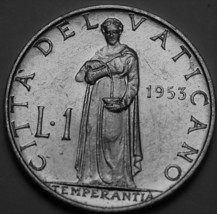 Vatican City Lira, 1953 Gem Unc~Rare 400,000 Minted~Pope Pius XII~Free S... - £5.47 GBP