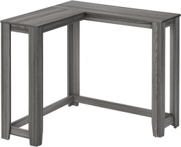Monarch Specialties Modern Corner Living Room Or Office Console Table,, Grey - £111.90 GBP