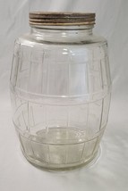 Vintage Carnation Malted Milk Duraglass Large Glass Barrel Jug Illinois Glass - $28.01