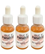 3X ISLE OF PARADISE Self Tanning Drops Face &amp; Body Light 1.01 oz Sealed - $37.00 CAD