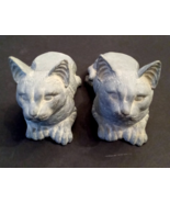 Faux Stone Kitty Cat Figurine LOT Carved Flat Back Guardian Feline Home ... - $54.31 CAD