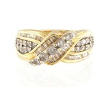 Diamond Women&#39;s Fashion Ring 14kt Yellow Gold 371537 - £364.57 GBP