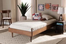 Sedona Ash Walnut Twin Size Platform Bed - $4,041.98 MXN