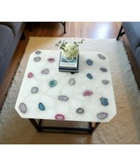 Handmade Mix Quartz Agate Center Table | Semi Precious Gemstone Furniture - $406.28 CAD+