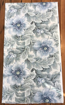 Vtg Concord Leyland Dupont Teflon Blue Floral Cotton Fabric 2.5yds x 56.5” - £19.65 GBP