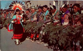 Vtg Postcard, Corn Maiden Dance, San Juan Pueblo, New Mexico - £5.02 GBP