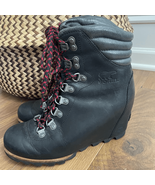 Sorel Conquest Wedge Waterproof Snow Boots Black Grey 6.5 - $1,146.56 MXN