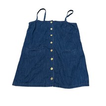 J crew Claudia dress in denim Size Large Button Front Sleeveless - $893.28 MXN