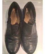 Earth Origins Monica Women&#39;s Slip On Shoes side zip Navy Size 11M - $28.06 CAD