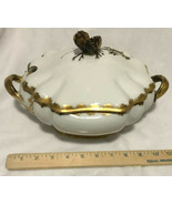 Haviland &amp; Co Limoges H&amp;Co/L 1876 Round Covered Soup Tureen Gold Tree Br... - $3,026.14 MXN