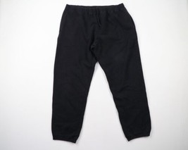 Vintage Eddie Bauer Mens Size Large Faded Cuffed Sweatpants Joggers Pants Black - £38.77 GBP