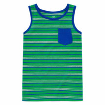 Okie Dokie Boys Tank Top Putting Green Stripe Size 5T  New - £7.16 GBP