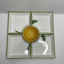 DWS/MWS Center Piece Dish Relish Tray Vegetables Summer Sunflower Pickles - $34.75