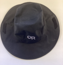 OR Outdoor Research S Black GoreTex Seattle Sombrero Rain Hat Chin Strap - $24.74