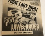Law &amp; Order Tv Guide Print Ad  Sam Waterston Jerry Orbach TPA15 - £4.67 GBP