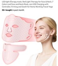 7 COLORS LED LIGHT THERAYP MASK Meet Different Skin Needs Color White  C... - $44.43