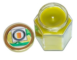 Lime Scented Pure Beeswax Jar Candle, 12 oz - £21.55 GBP
