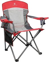 Alpha Camp Oversized Mesh Back Camping Folding Chair Heavy Duty Support 350 Lbs - £51.11 GBP