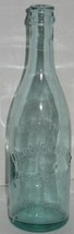 Vtg Aqua Geo. Hauck &amp; Sons Brewing Co Rondout NY Glass Bottle Vase Barn ... - $8.91