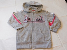Diva Girls Youth Long Sleeve Zip Up Hoodie &quot;Angel&quot; 5/6 grey heather NWT - £12.29 GBP