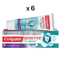 6 PACKS x 110G COLGATE Sensitive Pro-Relief Whitening Toothpaste  FREE S... - £65.00 GBP