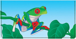 Red-Eyed Tree Frog Leather Cover for  Duplicate Checks - $23.21