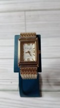 Kim Rogers Gold Tone Square Face Women&#39;s Watch 22mm Case Size - $23.75