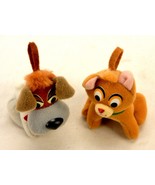 Plush Christmas Ornaments, Dodger Dog and Oliver Cat, 1988 Happy Meal Toys - $268.77 MXN