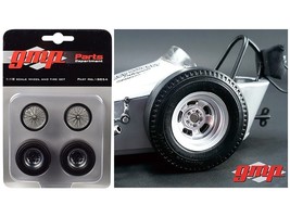 Vintage Dragster Wheels and Tires Set of 4 from &quot;The Chizler V&quot; Vintage Dragste - £16.80 GBP