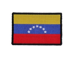 VENEZUELA FLAG 3&quot; x 2&quot; iron on patch (5170) (H46) - $6.24