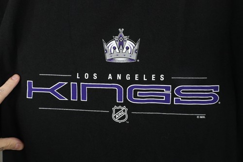 Vintage Reebok Mens Medium Los Angeles Kings Hockey Long Sleeve T-Shirt Black Item image 6