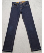 Levi&#39;s Jeans Youth Size 14 Blue Denim Flat Front Super Skinny Slim Fit S... - $529.64 MXN