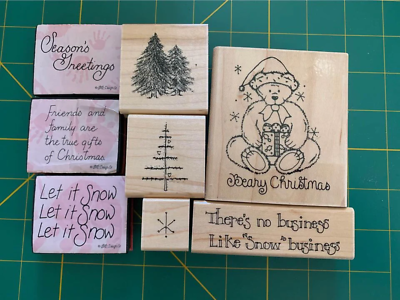 Teddy Bear Rubber Stamp Set #21 - $10.14