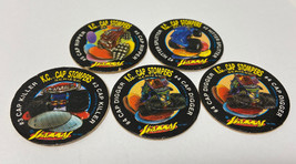 Set Of 5 Vintage Hawaiian &amp; Kc Cap Stompers Kc Warrior Series Milk Cap Pogs - $8.32