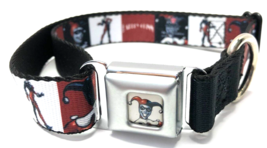 Buckle Down HARLEY QUINN DC Squares Large 13&quot; - 21&quot; Neck Dog Collar - £19.44 GBP
